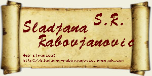 Slađana Rabovjanović vizit kartica